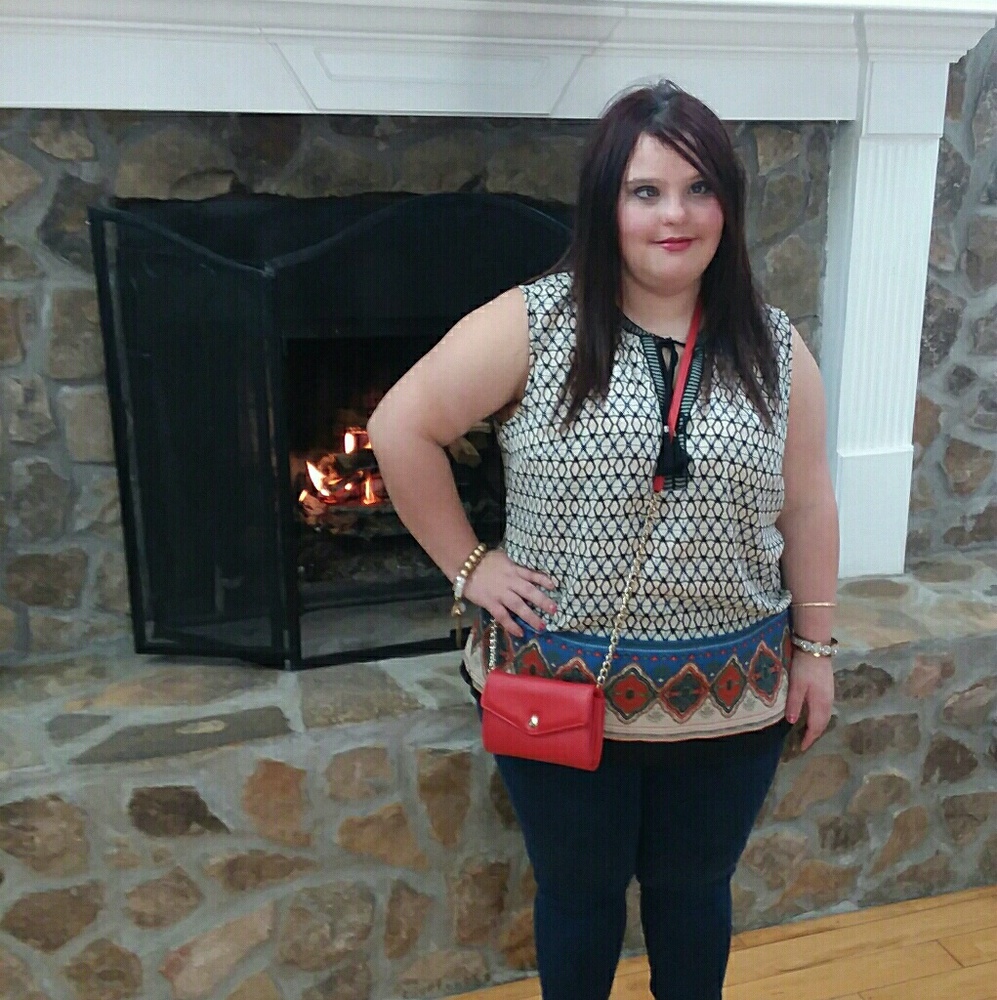 Rosey red Crossbody handbag